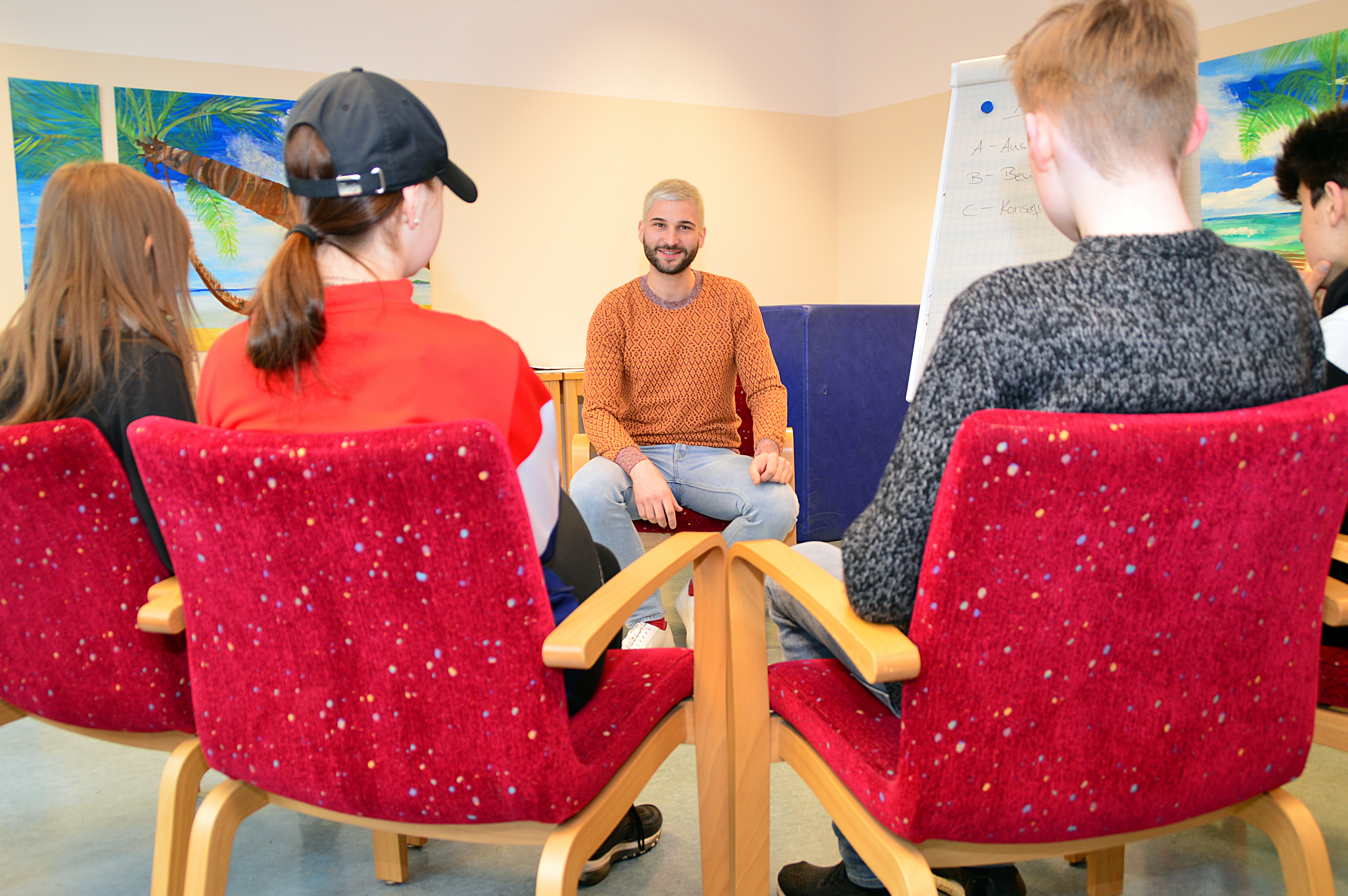 Im Gespräch in der KJP