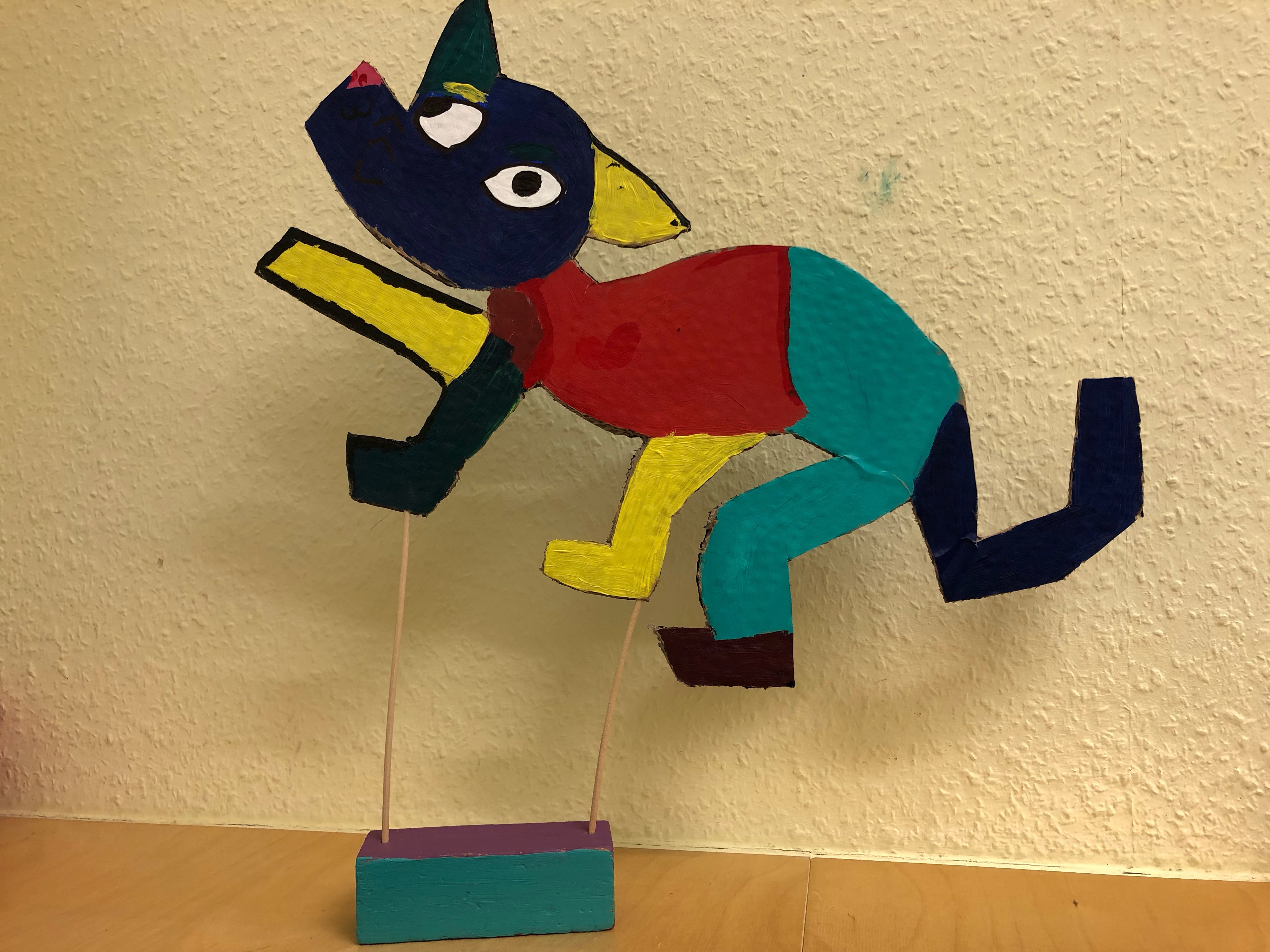 Pappskulpturen Picasso-Stil