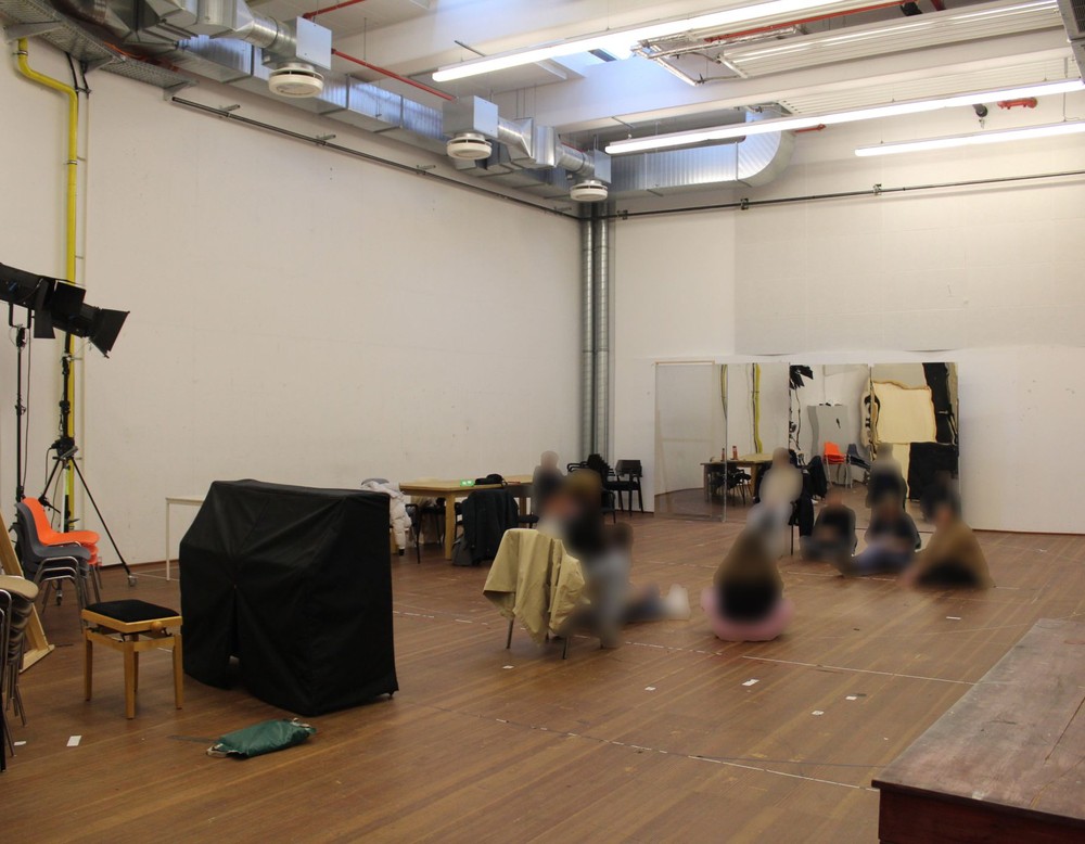 Im Probenraum des Paderborner Theaters