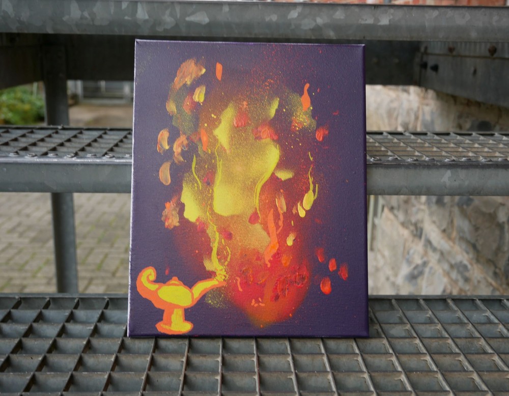 Straßenkunst auf Station: Eine Wunderlampe