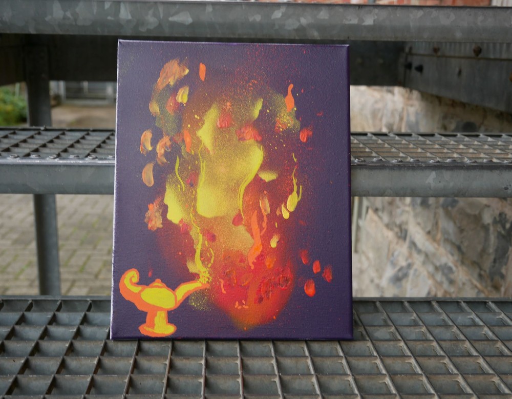 Straßenkunst auf Station: Eine Wunderlampe